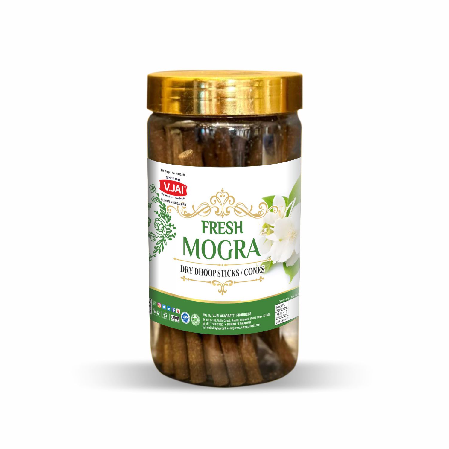 Fresh Mogra 100gm Pet Jar, 4"